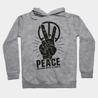 'Peace Begins With a Smile' Kindness Shirt Hoodie